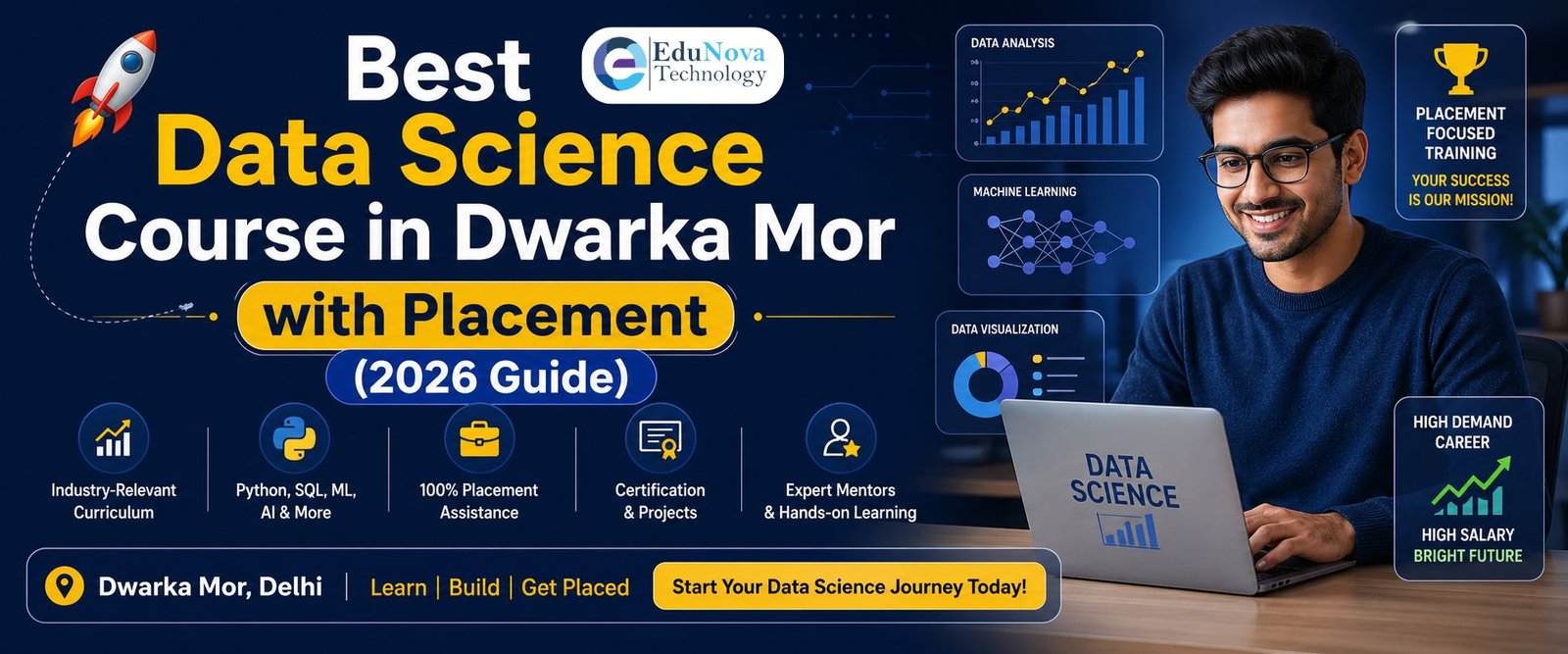 EduNova | Best Data Science Course in Dwarka Mor with Placement (2026 Guide)